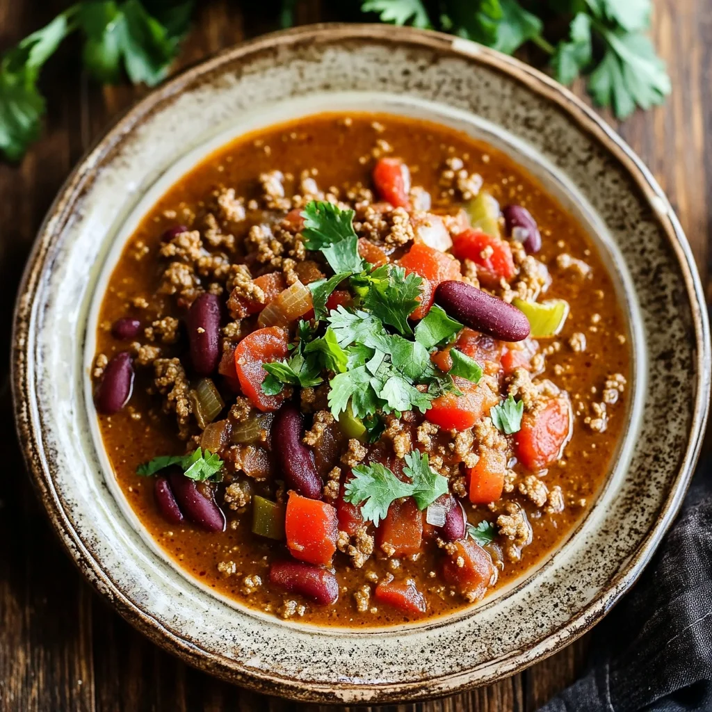 quick ground turkey chili recipe serving suggestion