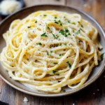 15 minute creamy garlic pasta