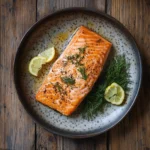 air fryer salmon with lemon dill
