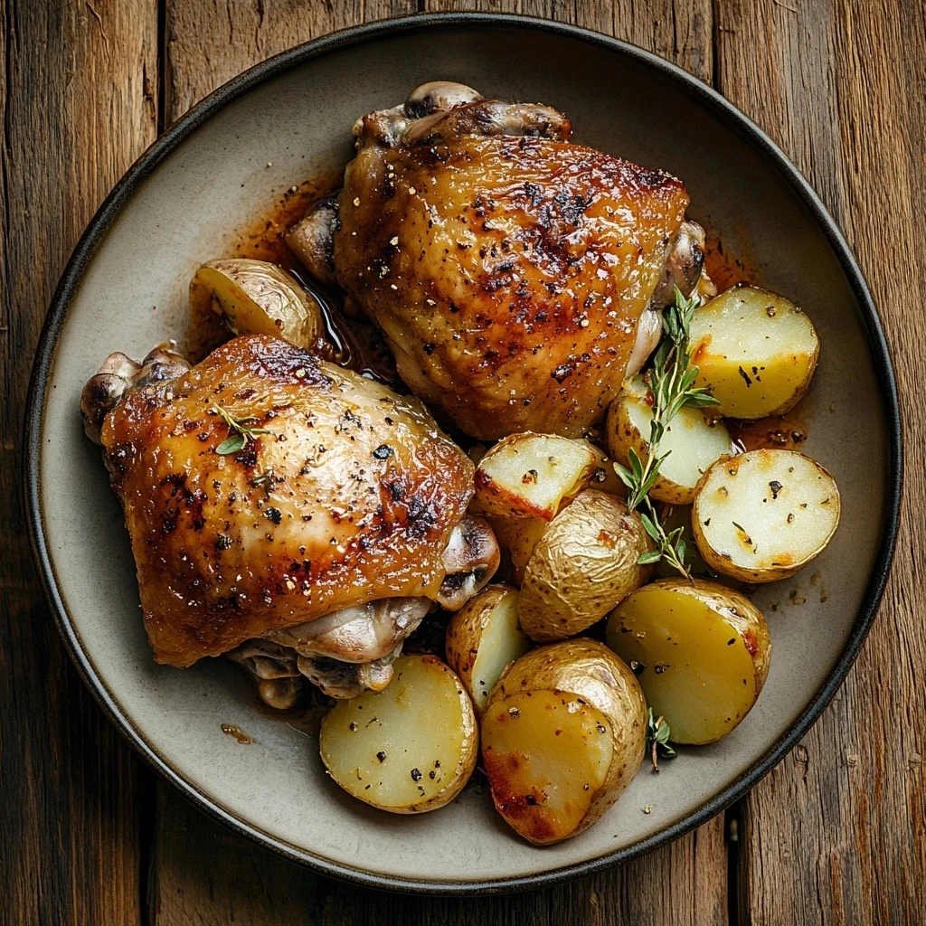 baked chicken thighs with potatoes ingredients