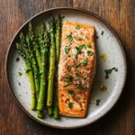 easy baked salmon with asparagus