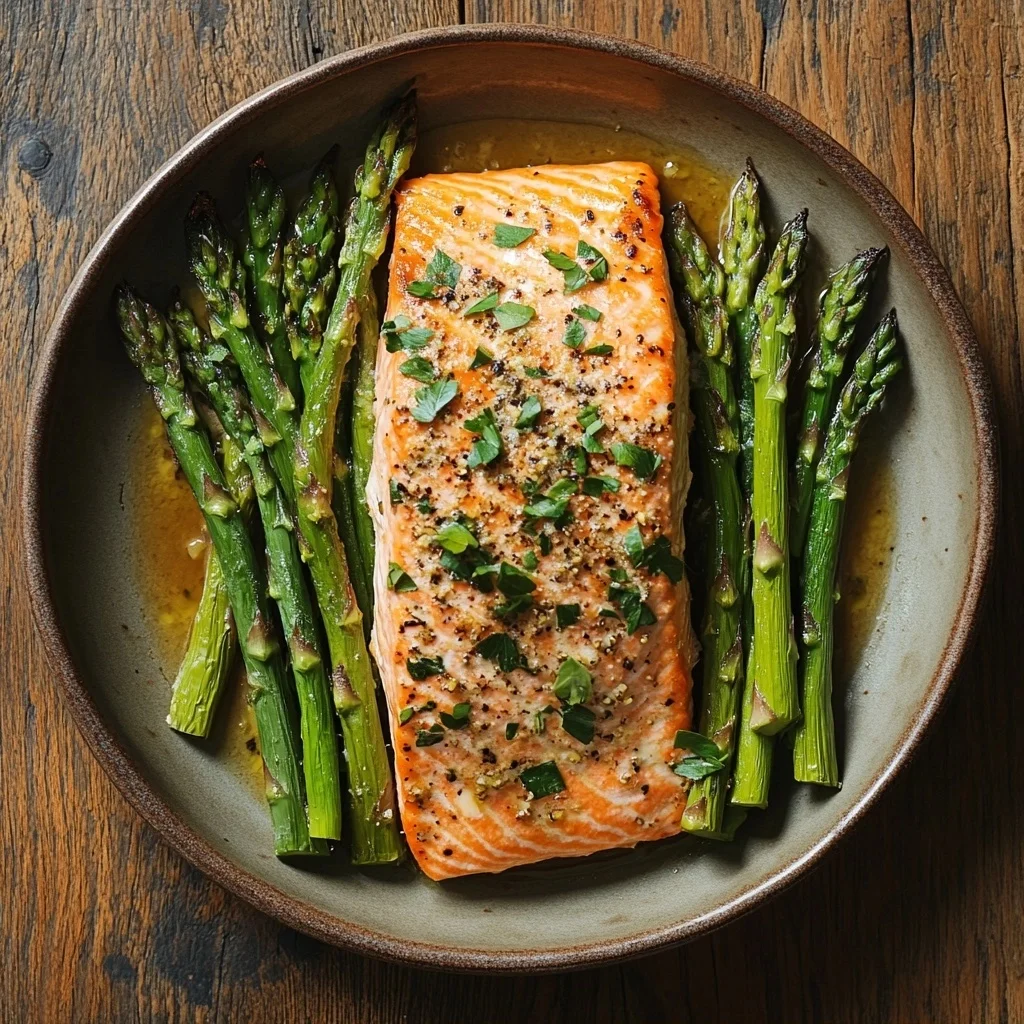 easy baked salmon with asparagus ingredients