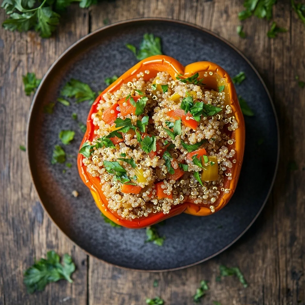 healthy turkey and quinoa stuffed peppers ingredients