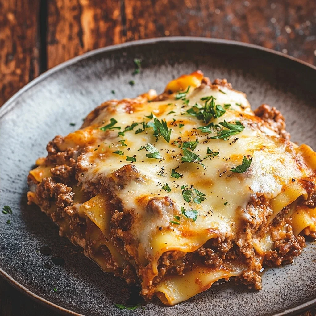 no boil lasagna with ground beef ingredients