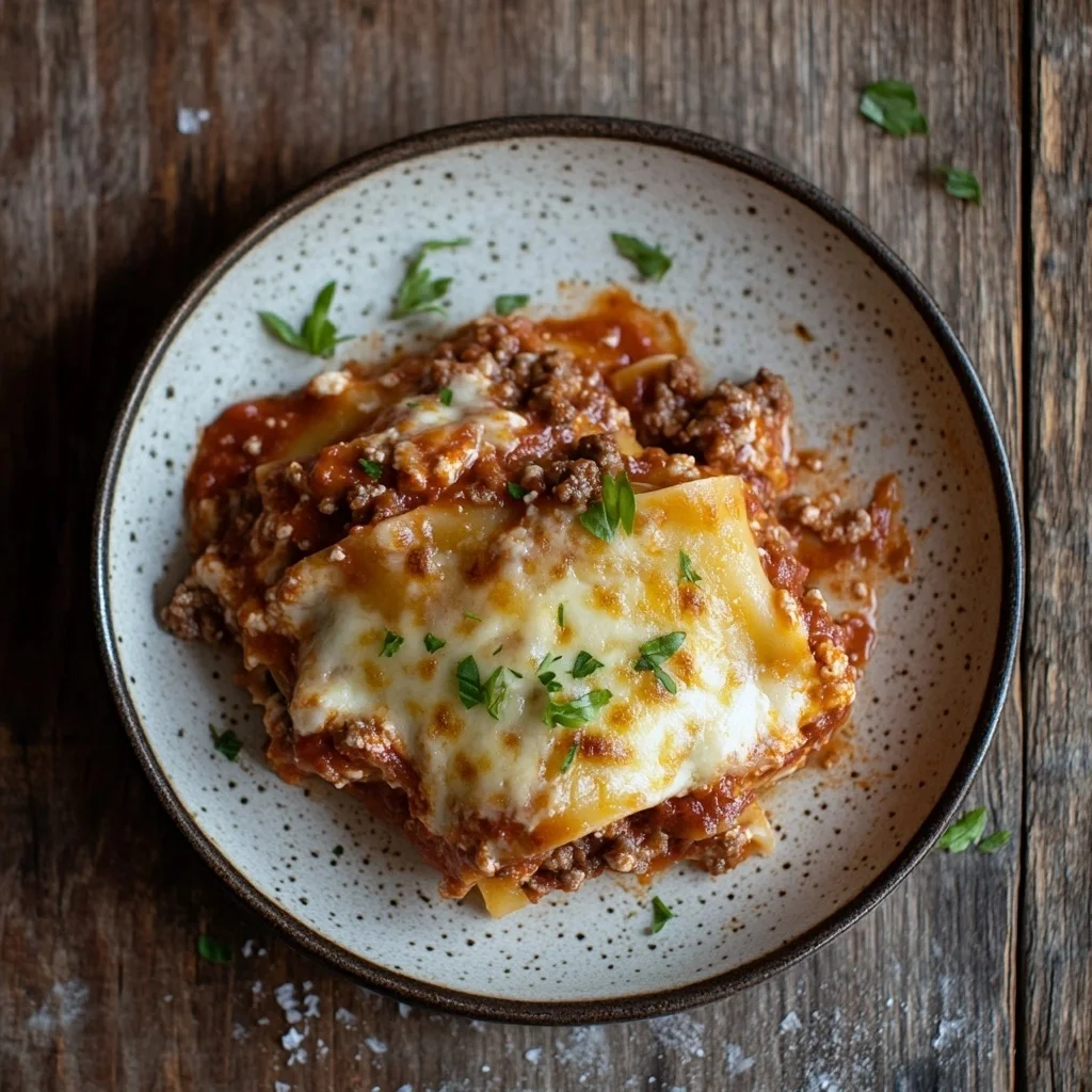 no boil lasagna with ground beef serving suggestion