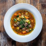 quick beef and vegetable soup