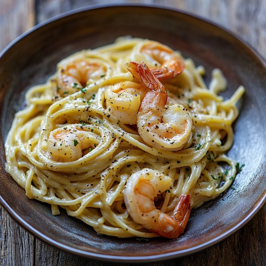 quick garlic butter shrimp pasta ingredients