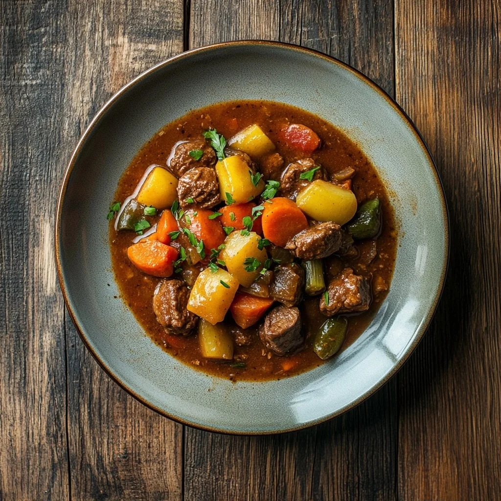 slow cooker beef and vegetable stew ingredients