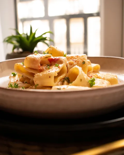 Creamy pappardelle pasta with parsley — pasta recipes