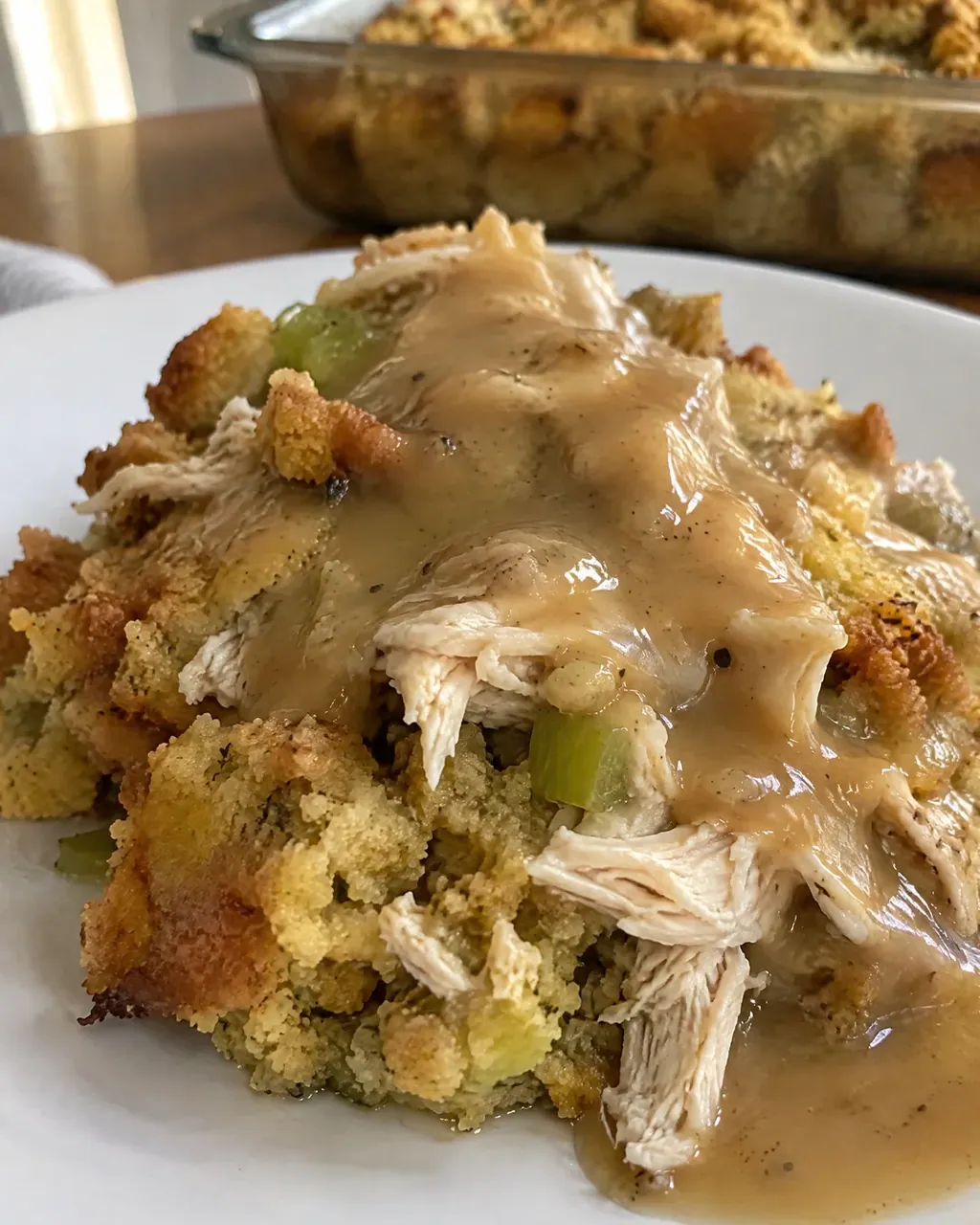 Southern Chicken and Dressing (Cornbread Dressing, Sunday Style)