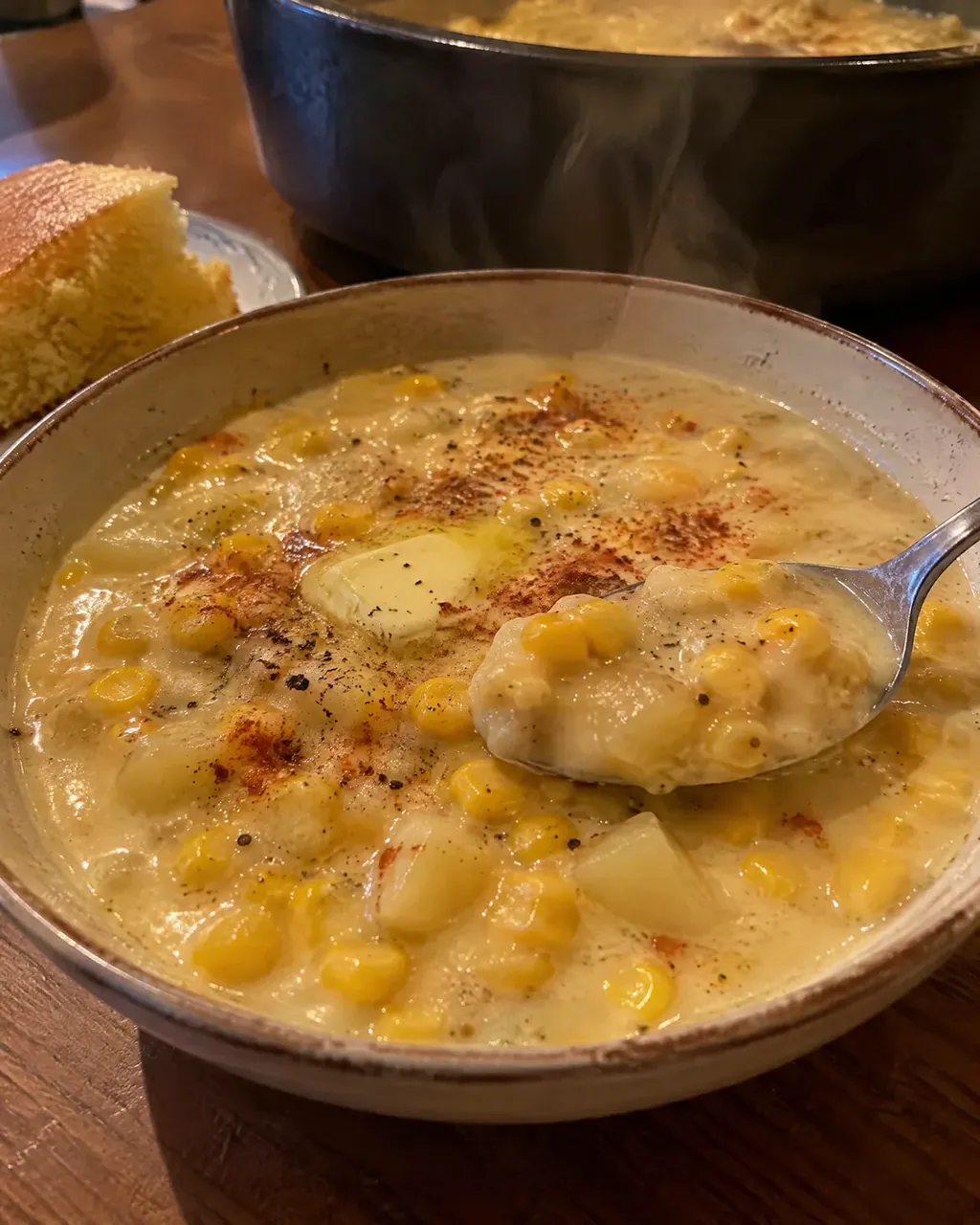 Old-Fashioned Corn Chowder (Fresh or Frozen Corn)