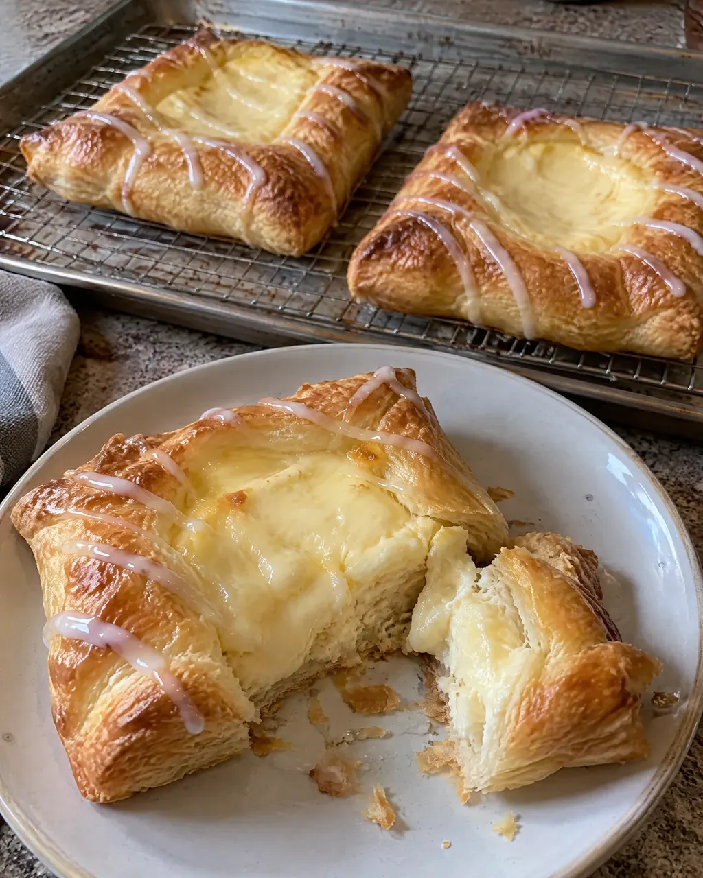 Cream Cheese Danish (Bakery Style with Puff Pastry, a Filling That Stays Put)