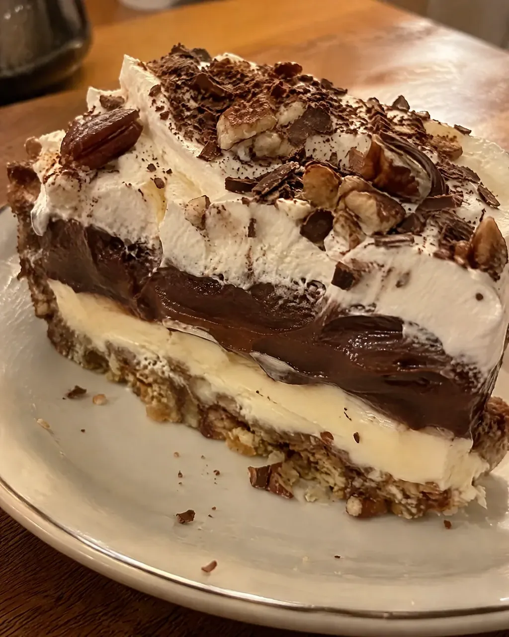 Possum Pie (Arkansas Layered Chocolate Cream Pie)
